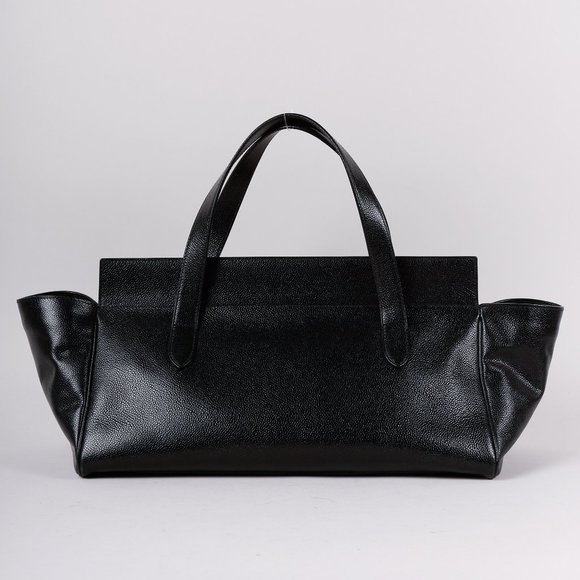 Alaia Black Pebbled Leather Tote - Picture 3 of 9